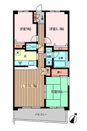 モンテローザ緑が丘の間取り画像