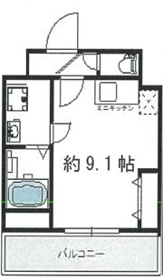 マリアージュ市川の間取り画像