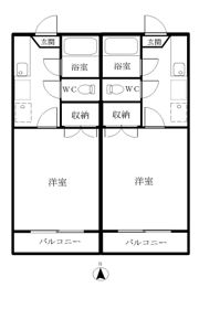 ヒルサイドコートの間取り画像