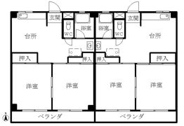 コーポ鶴場の間取り画像