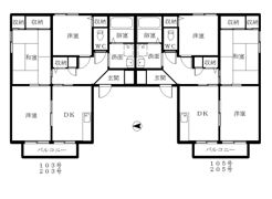 ウォーネリⅡの間取り画像
