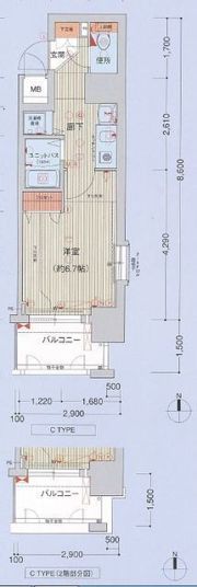ライジングコート名古屋駅南の間取り画像