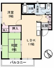 ディアス岩原C棟の間取り画像