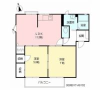 ピュアコート白川の間取り画像