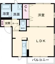 ラフォーレ栄 B棟の間取り画像