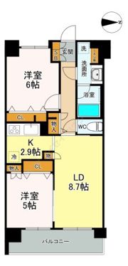 日神パレステージ武蔵関の間取り画像