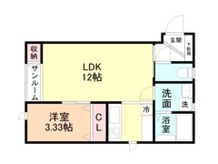 Clover Awajimaの間取り画像