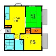 シャレール大弘の間取り画像