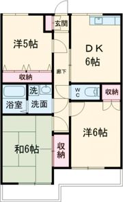 銀杏台マンションの間取り画像