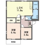 コーポ大和の間取り画像