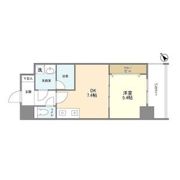 シティーコート大小路駅前の間取り画像