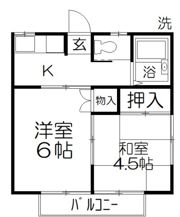 カナディアンハイツヤマサキの間取り画像