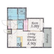 Cherim 本陣十王町 Northの間取り画像