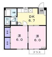 すわハイム2の間取り画像