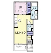 フラン カーサ 木曽川Bの間取り画像