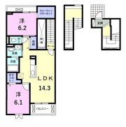 ル・ラパン・ア・ローヴの間取り画像