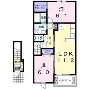 ドマーニ三隈Bの間取り画像