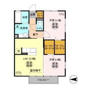 カーサR・T Cの間取り画像
