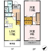 フレールⅡ東金町の間取り画像