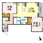 フォルテーヌ・イイクラⅠの間取り画像