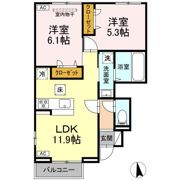 フォルテーヌ・イイクラⅡの間取り画像