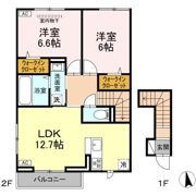 フォルテーヌ・イイクラⅡの間取り画像