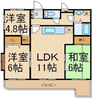 プリマベーラ壱番館の間取り画像