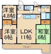 プリマベーラ壱番館の間取り画像