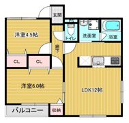 ハッピーロードAの間取り画像