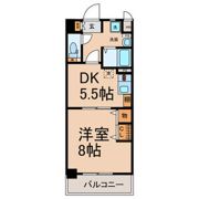 太閤通マンションの間取り画像