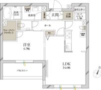 クレール シャーメゾン プレミアの間取り画像