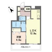 ベレオオンダの間取り画像