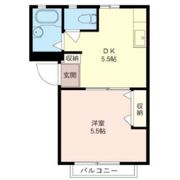 パティオ東林間Bの間取り画像