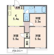 メゾン南台 Bの間取り画像