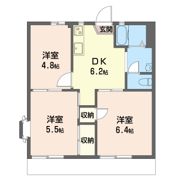 ニューファミール 並木東 Bの間取り画像