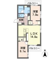 シャーメゾン・バトーの間取り画像