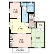 エトワールハイム Bの間取り画像