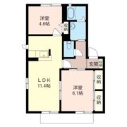 ヴィヴィッド殿岡Cの間取り画像