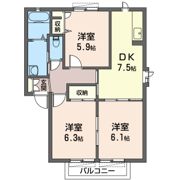 ジュネスタカザワIVの間取り画像
