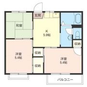 山百合ハイツ 2号棟の間取り画像