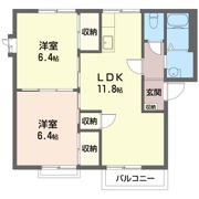 サンハイツフジ IIの間取り画像