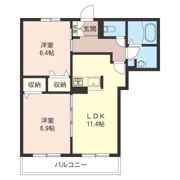 カーサ フェリーチェ Dの間取り画像