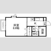 パルメゾン中田の間取り画像