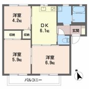 フラットトラスト Bの間取り画像