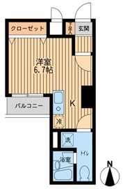 ドゥーエ西大島の間取り画像