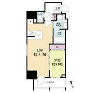 LaSante舟入本町（旧：S-RESIDENCE舟入本町）の間取り画像