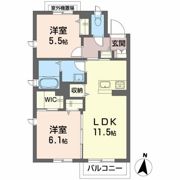 ベレオガーデンズ久留米IIの間取り画像