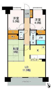 リベルテ戸田の間取り画像