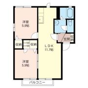 カーサ ベルジェ Bの間取り画像