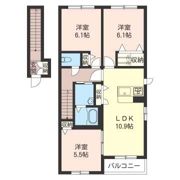 ディアコート Aの間取り画像